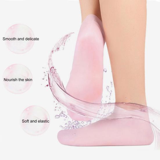 Увлажняющие перчатки, комплект носков, сухая потрескавшаяся кожа, лечение мозолей, силиконовые гелевые спа-перчатки для смягчения рук и ног