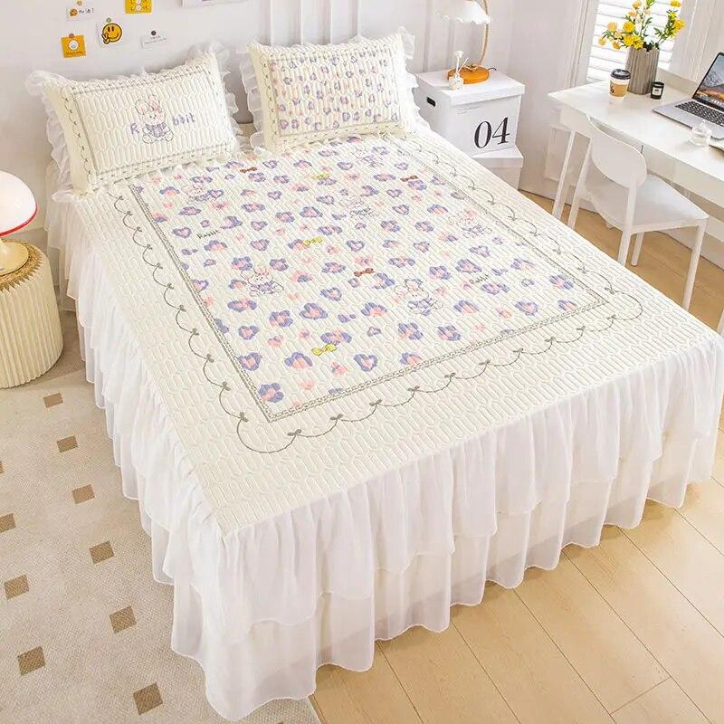 Летний крутой коврик из натурального латекса, юбка-кровать, наволочка, можно стирать в машине, кондиционер, мягкий коврик, складной нескользящий покрывало