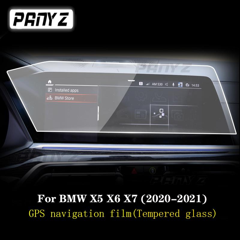 Для BMW X5X6X7 G05 G06 G07-2022 Автомобильная GPS-навигационная пленка ЖК-экран Защитная пленка из закаленного стекла против царапин