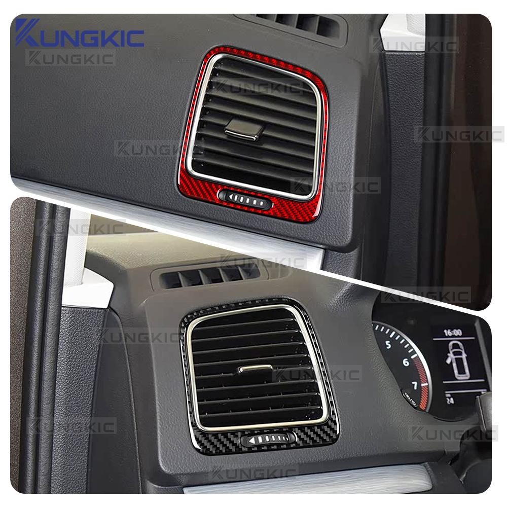 Наклейка Для Volkswagen Sharan 7N 2010 2011 2012 2013 2014 2015-2023 Настоящее Мягкое Углеродное Волокно Автомобильный Воздуховод Боковая Часть Центральной Консоли