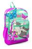 Детский школьный рюкзак с четырьмя отделениями Coral High Kids Water Green Pink Cat Patterned 23707