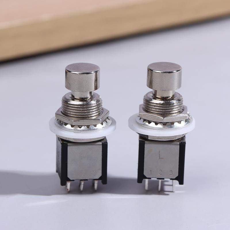 6-Pin Guitar Stomp Switch Metal Button DPDT Footswitch for Guitar Effects Pedal and DIY Pedalboard
