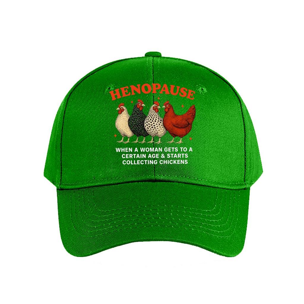 Henopause Humorous Chicken Baseball Cap Fashion Unisex Sunhat Womens Outdoor Sports