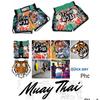 Tiger Muay Thai Kickboxing Boxing MMA UFC Casual Shorts Gym Sport Unisex Men Women Workout Quick Dry Print Elastic High Waist Training