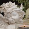 Decorative Angel Candle Holder Nordic Angel Display Holder Resin Angel Ornament  Table