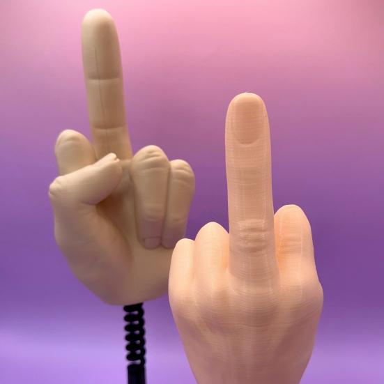 Эластичная настольная игрушка для среднего пальца, снятие стресса, забавный 3D-украшение для пальцев, веселая шутка