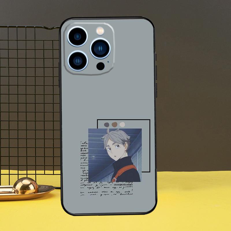 Чехол Haikyuu Sugawara Koushi для iPhone 13 12 11 14 Pro Max XS Max XR X 6S 7 8 Plus SE 2020, задняя крышка, чехол для телефона