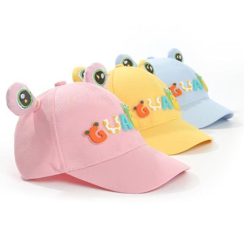 Children's hats spring and autumn new sunshade sunscreen cap spring and autumn thin cute boys and girls baseball caps