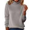 Women's Slim Fit Temperament Wool Long Sleeve Seamless Turtleneck Sweater