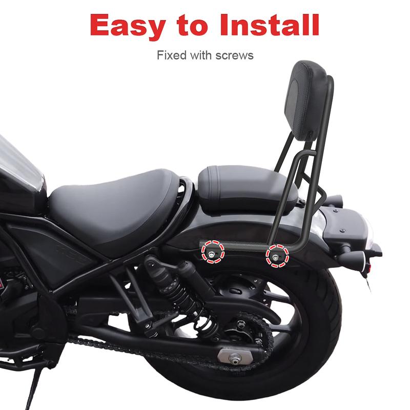Motorcycle Rear Passenger Seat Back Rest Backrest Backrest Holder Sissy Bar Rebel1100 CMX1100 2021 2022 2023 2024 2025 For Honda