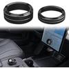 Auovo Volume Control Knob Cover Compatible with Ford Mustang Mach E Accessories 2024 2023 2022 2021 Mach-E Gear Shift Switch Knob Cover Ring Aluminum