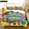 Мультяшный комплект постельного белья Wario Ware Get It Together для мальчиков и девочек, размеры Twin, Queen, Full, с пододеяльником и наволочкой, для кровати, спальни взрослых