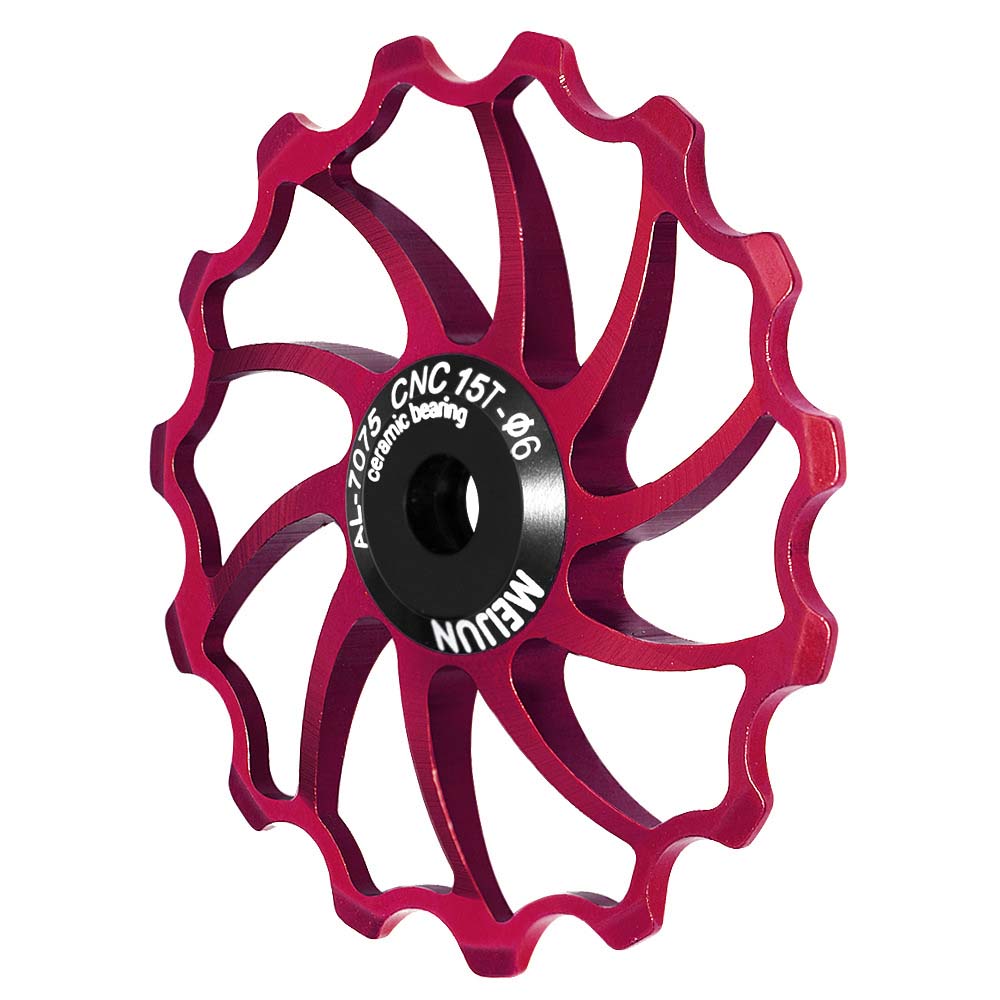 15T 16T Детали для велосипеда Колесо шкива Алюминий Цинк Цинковый сплав Подшипник Направляющее колесо Направляющий ролик Задний переключатель