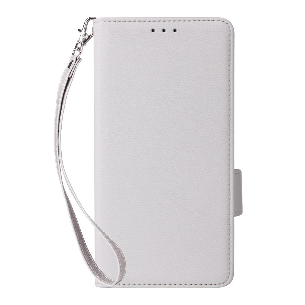 For iPhone Air Case with Wrist Strap Litchi Texture PU Leather Wallet Phone Cover