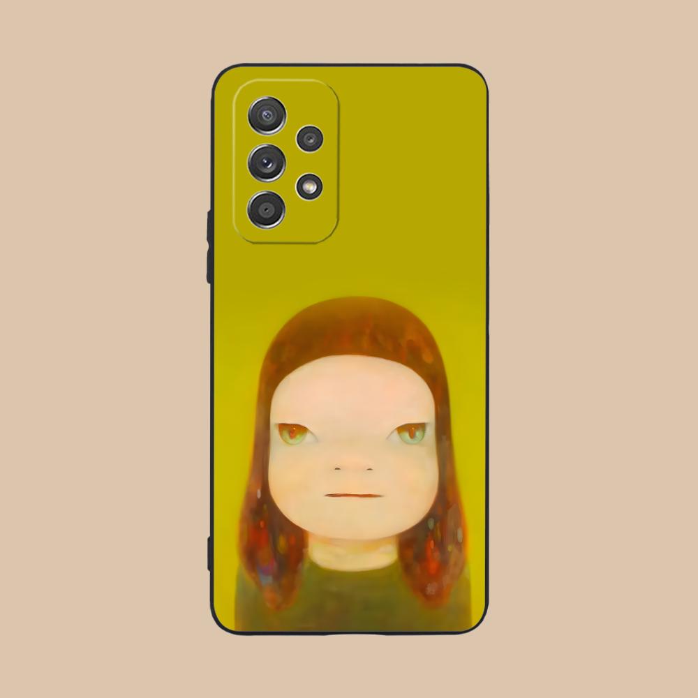 Аниме Чехол для телефона Yoshitomo Nara для Samsung Galaxy M55 54 42 35 34 33 32 23 22 15 14 13 12 F55 5G Цветной Чехол Красивый Чехол