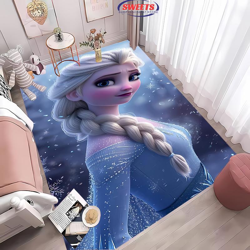 Замороженная Эльза Анна Принцесса 3D HD Ковер Детская Спальня Гостиная Противоскользящий Коврик для Пола Коврик под Диван Декор