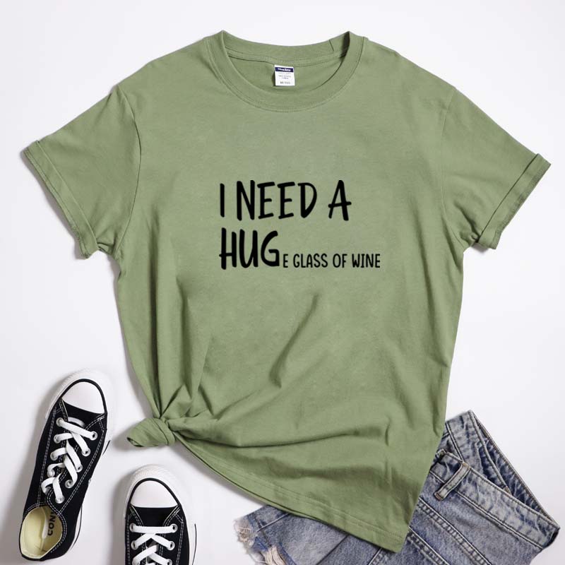 I Need A Huge Glass Of Wine Tshirt Sarcastic Unisex Day Drinking Tee Shirt Top 5xl