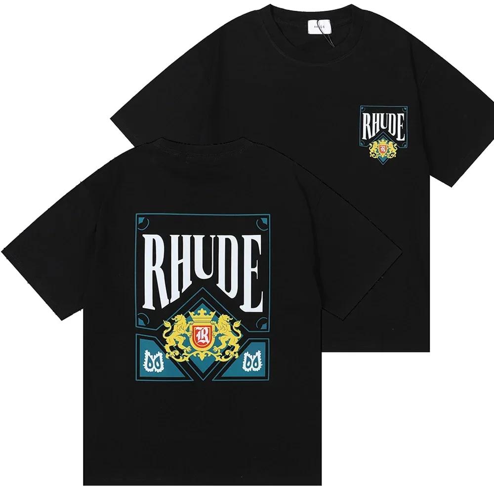 Футболка Мужская Женская Хлопковая Футболка Модная Футболка Уличная Хип-Хоп Футболки с Коротким Рукавом 2024 Летняя Трендовая Одежда Топы