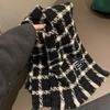 Plaid Collection~ Korean Plaid Fringed Ins Scarf Female Autumn And Winter Students Warm Atmosphere Scarf