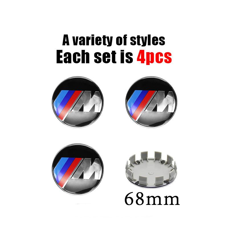 4Pcs 56MM/60MM/68MM Car Styling Wheel Center Cap Hub Cover Badge Accessories For BMW G30 G32 G01 G26 G23 G05 G06 G07 G22 F40 G02