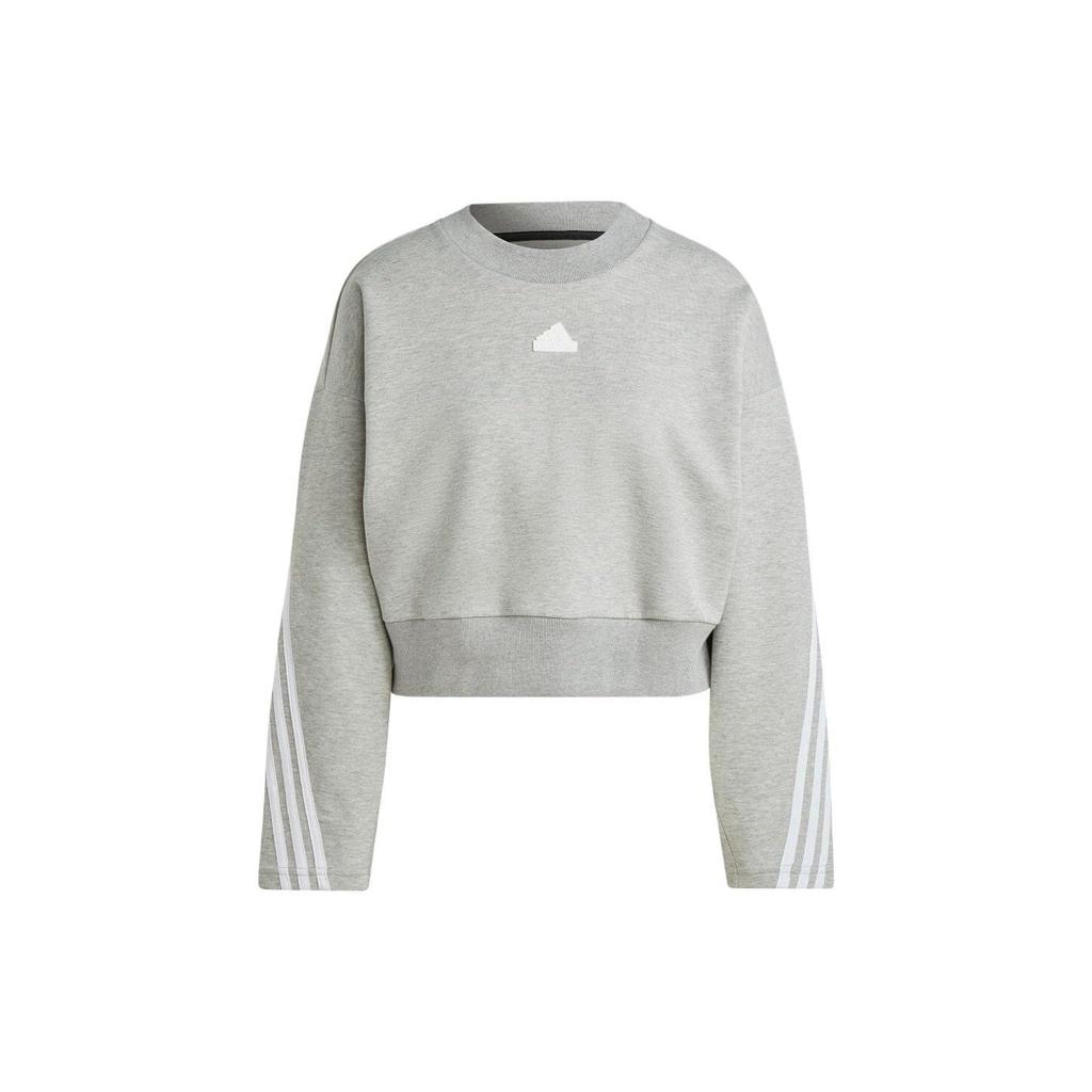 Adidas Sweatshirts Women's Gray Crew Neck Moderate Regular IB8496