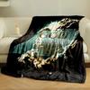 A glowing sunlit earth surrounded by clouds with Psalm 46:1 text overlay. for all seasons blanket lunch break throw gift