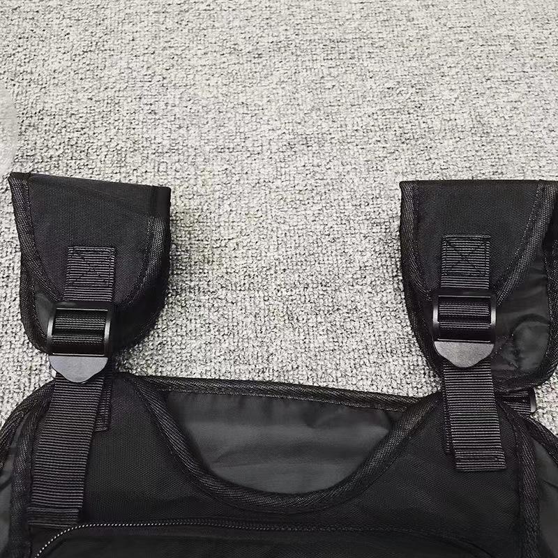 Мужская тактическая сумка на грудь в рабочем стиле - модная функциональная сумка-жилет для повседневной носки