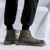 Высококачественные кожаные мужские ботинки в британском стиле, высокие ботинки, осенняя повседневная обувь для работы на открытом воздухе, мужские мотоциклетные ботинки в стиле ретро