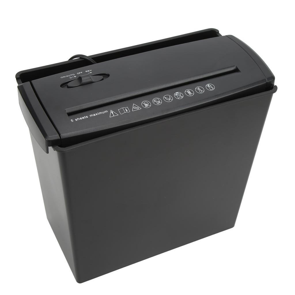 Electric Paper Shredder 10L Small Size 5 Sheets Strip Shredded Shredder for Home Office