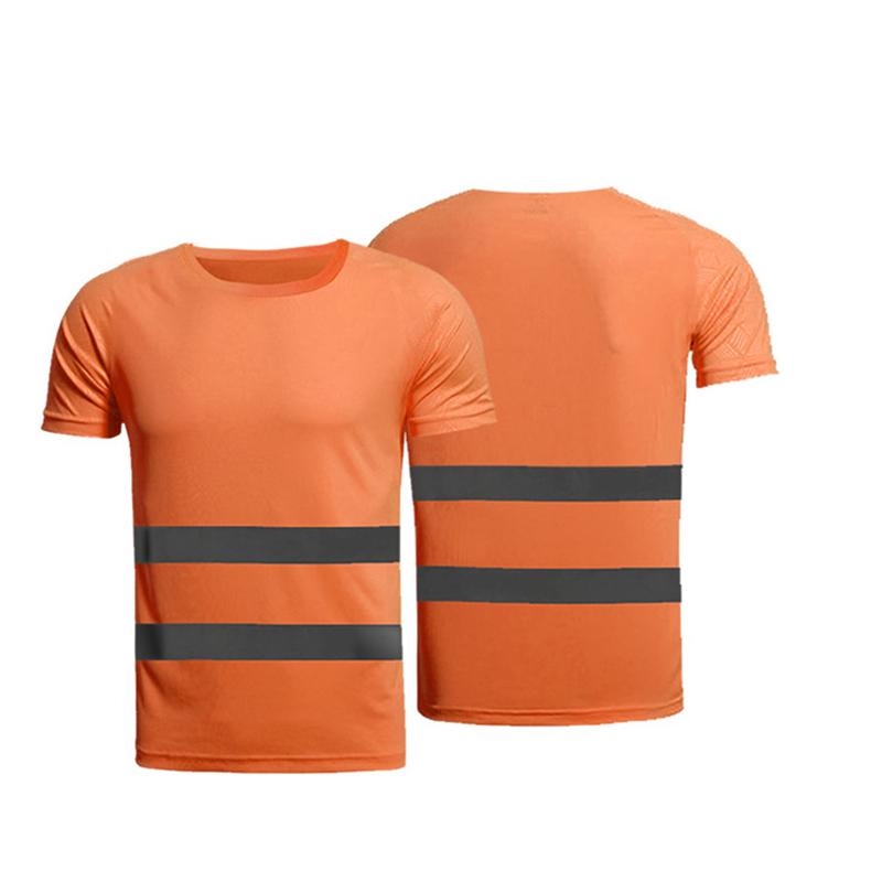 Новая светоотражающая защитная рабочая рубашка с высокой видимостью, жилет унисекс, светоотражающая дышащая рабочая одежда