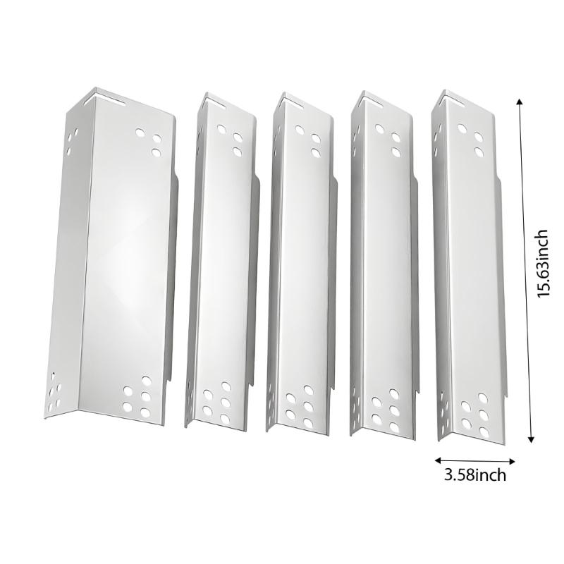 5Pcs Grill Heat Tent Plates Stainless Steel Heat Plate Replacement for DGH474CRP Grill Repair Parts 70-02-412 Heat Tents
