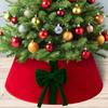 1PC Red Green White For Artificial Trees Tree Stand Base Holiday Plush Cloth Home Decor Bow Christmas Tree Collar Festival