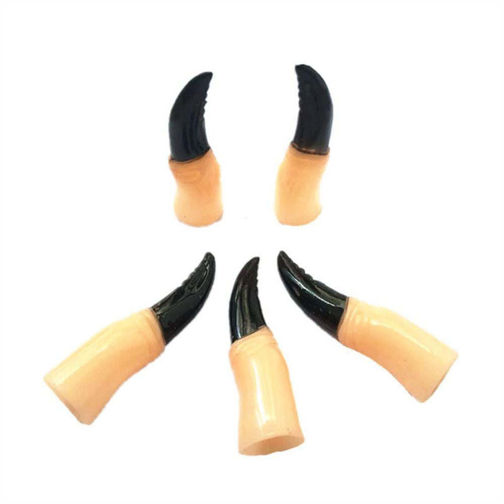 5 шт./набор Поддельные пальцы Зомби Ведьма Поддельные пальцы Страшные Хэллоуин Накладки на пальцы Косплей Вечеринка Принадлежности