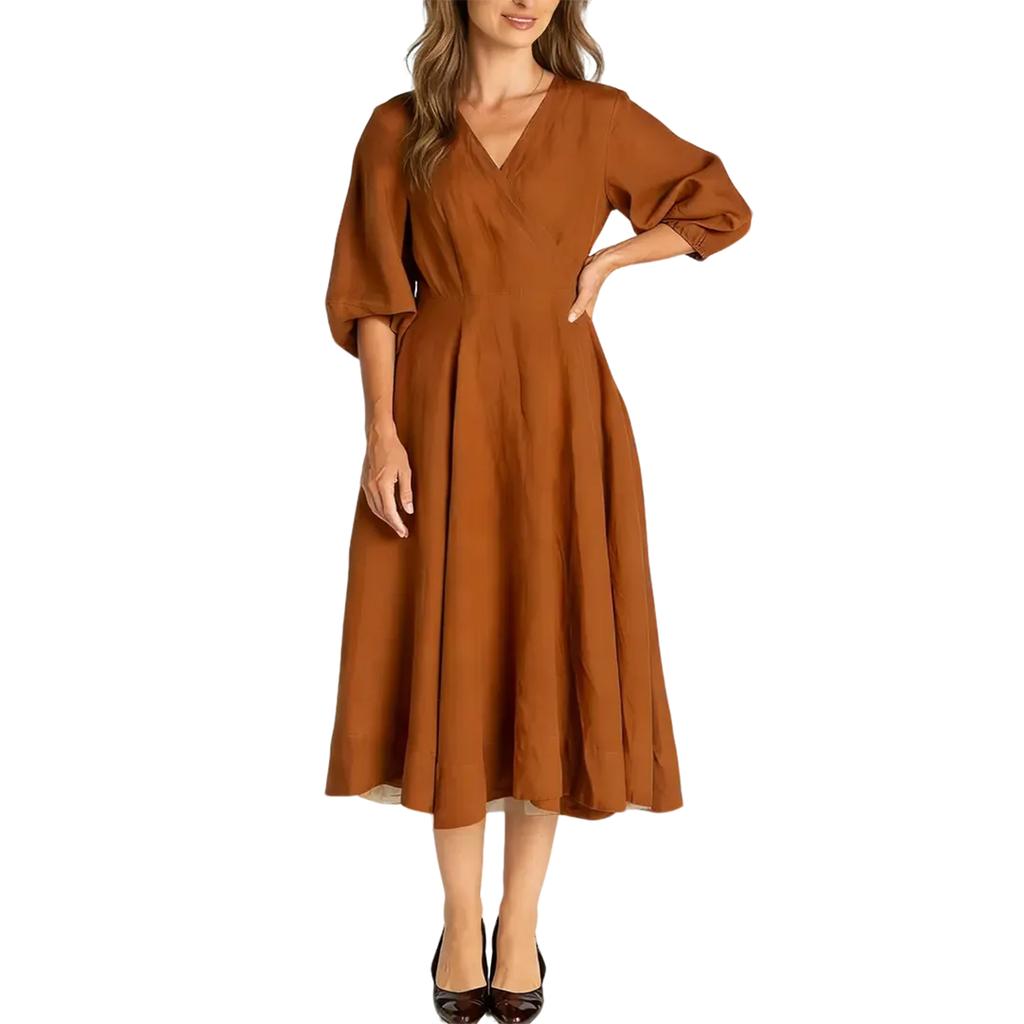 Женское повседневное и модное цветное платье из хлопка и льна