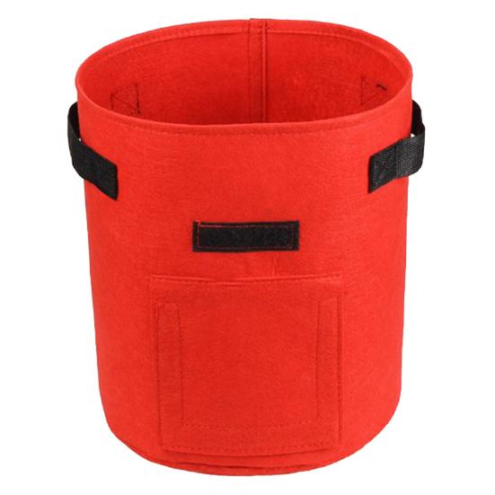 Сумка для выращивания картофеля, садовый горшок для цветов с застежкой на окне, лентой, лоскутной ручкой, легкая мобильность, толстая двухслойная сумка для посадки