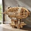3D Wooden Airship Puzzle Mechanical Model DIY Assembly Creative Gift For Adults Kids Unique 3D Puzzle Toy Mask Collectible