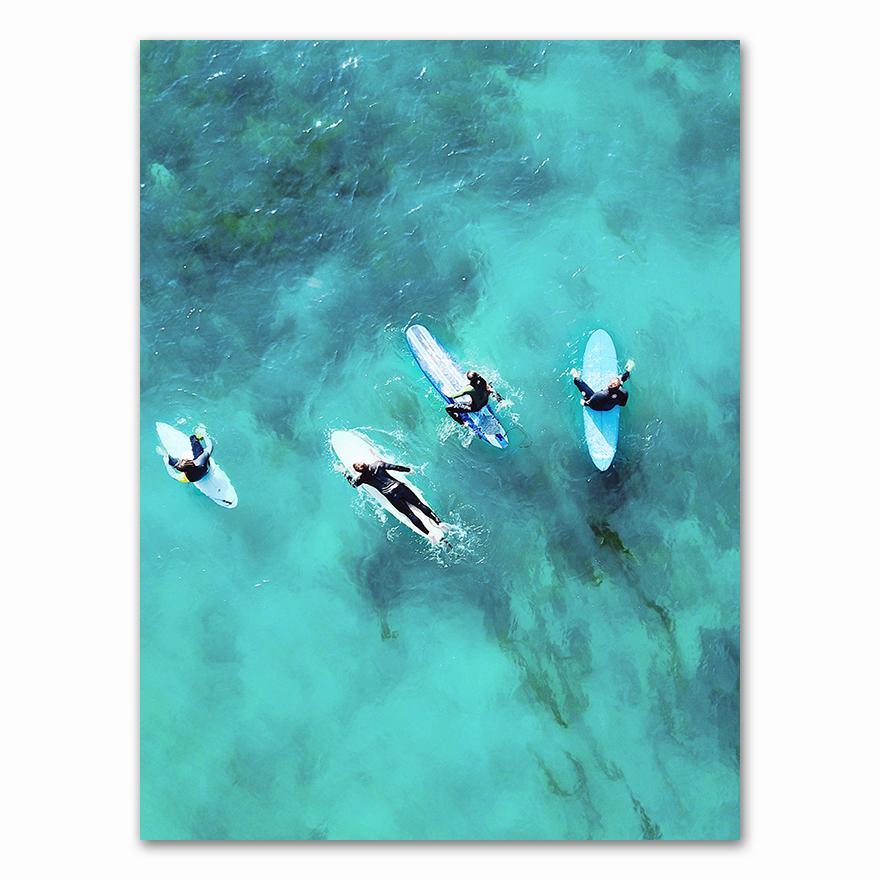 Калифорнийский набор для печати Surf Wall Art Холст Картина Пляжные постеры Серфинг Печать Прибрежный декор Картины для стены гостиной
