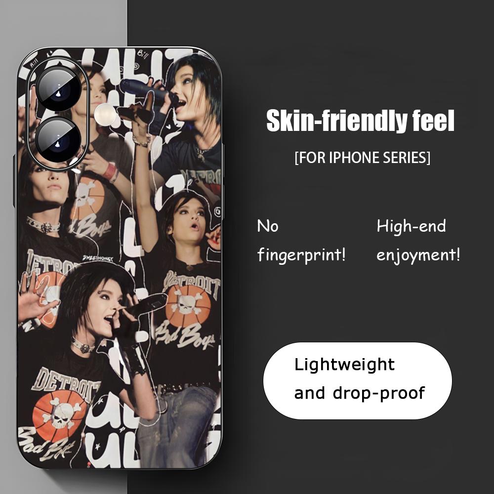 Чехол для телефона Singer Bi-ll Ka-uli-tZ ROCK для iPhone 17 16 15 14 13 12 11 X XR XS 8 Plus Mini Pro Max Мягкий черный Ударопрочный чехол