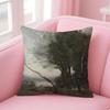 JJeanBaptisteCamille Corot Cushion Cover Pillow Case Ultra Soft Skin Friendly Fabric Cloud Like Comfort  Concealed Zipper