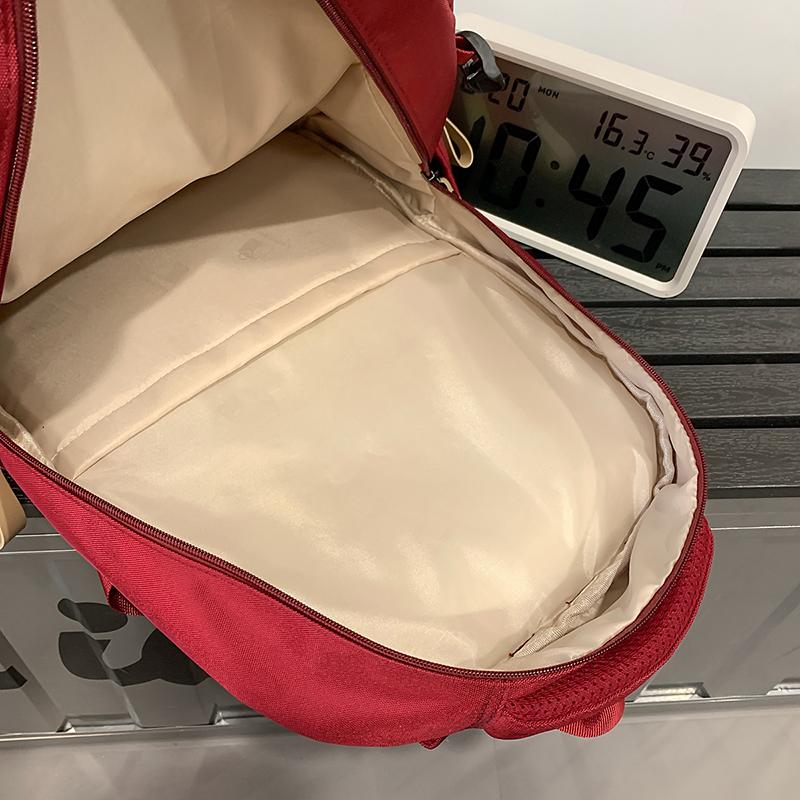 Junior High School Student Schoolbag Women's Large Capacity Lackup Air Cushion Backpack Men's Spine Protection Backpack