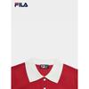 Fila Женская вязаная футболка-поло с коротким рукавом в стиле колор-блок