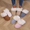 Women Winter Warm Fluffy Slippers Women Cozy Faux Fur Indoor House Slides Ladies Thick Sole Non Slip Plush Cotton Shoes