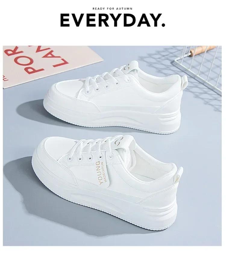 White Shoes Women's Shoes Summer Students Can Wear Flat Soles Spring and Autumn Popular Sport Zapatos Mujer Primavera Verano