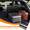 Car Trunk Separator Blocks Metal Luggage Fixation Trunk Organizer Adjustable Cargo Containment Grocery Fixation Blocks For Auto