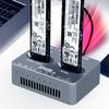 Двухслотовый корпус для клонирования M.2 NVME SSD USB3.2 Type C Корпус для M.2 SSD M-Key Корпус для твердотельного диска M.2 M.3 NVME PCI-E для M2 SSD M-Key SSD