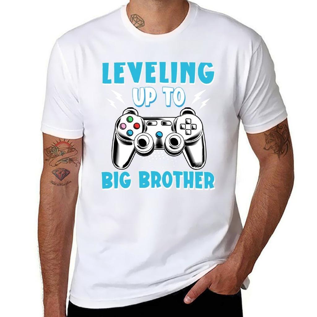 Leveling up to Big Brother, gamer new brother Toddler T-Shirt t shirt man casual T-Shirt