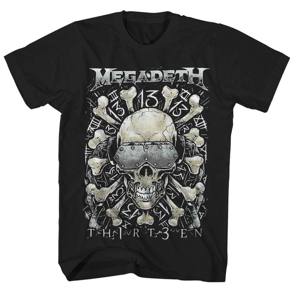 Megadeth Band Heavy Metal Rock Punk Men's Oversized Loose Cotton American T-shirt
