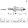 Tripod Spike 1/4 3/8 M8 Inch Camera Monopod Feet Screw Fixed Accessories