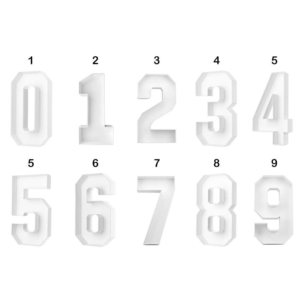 Three-dimensional Digital Balloon Number Box Numbers 0-9 Marquee Balloon Frame  Wild One Party