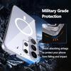 Magnetic For  Wireless Charging Case For Samsung Galaxy S26 Ultra S2 S22 S23 S24 FE Plus Clear Hybrid PC Hard Cover Soft